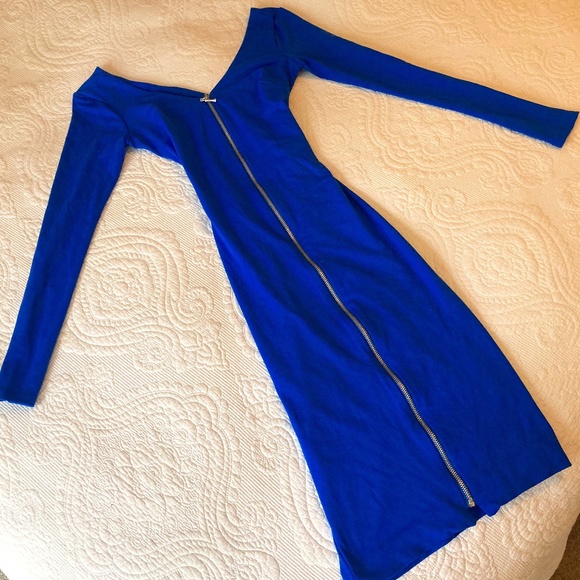 Cobalt Blue XSmall Bebe Cocktail Dress - Picture 1 of 4